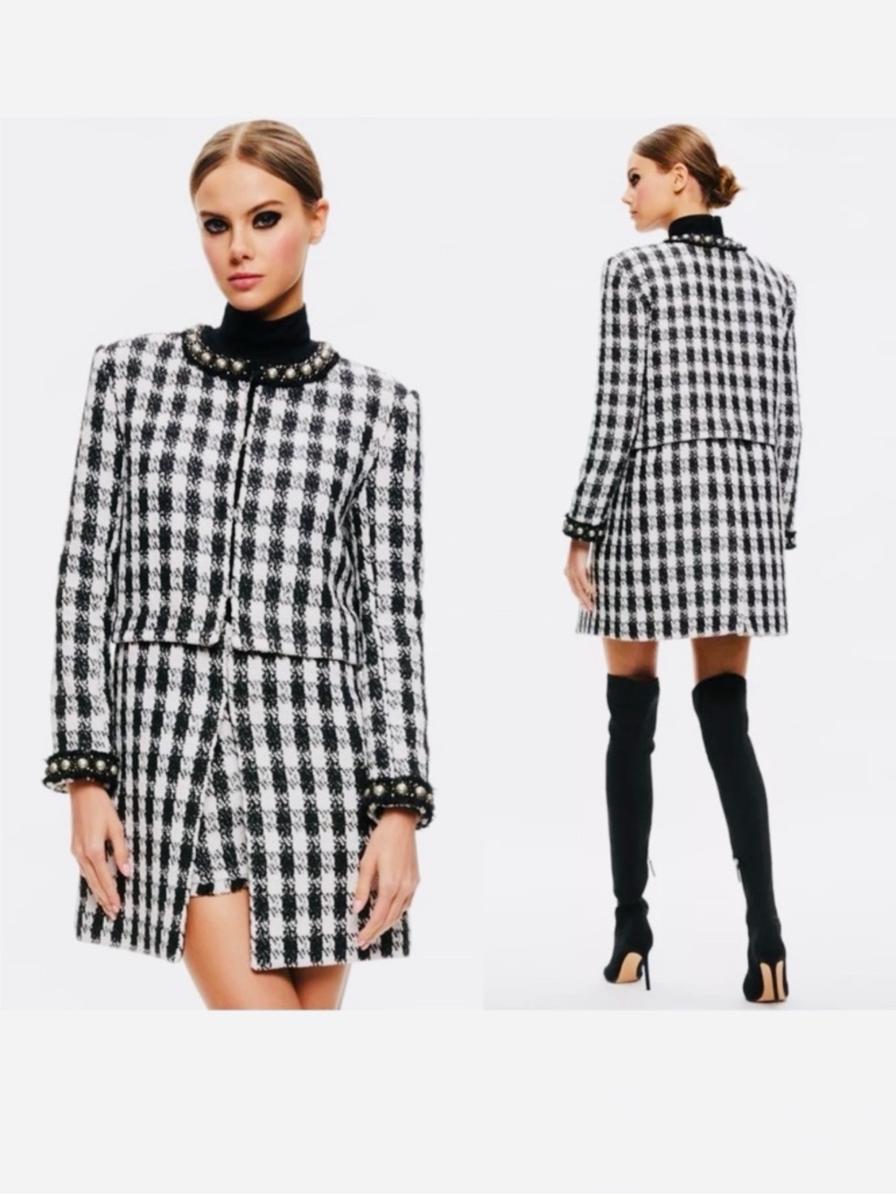 NWT Alice + Olivia Two Fer coat MEDIUM
